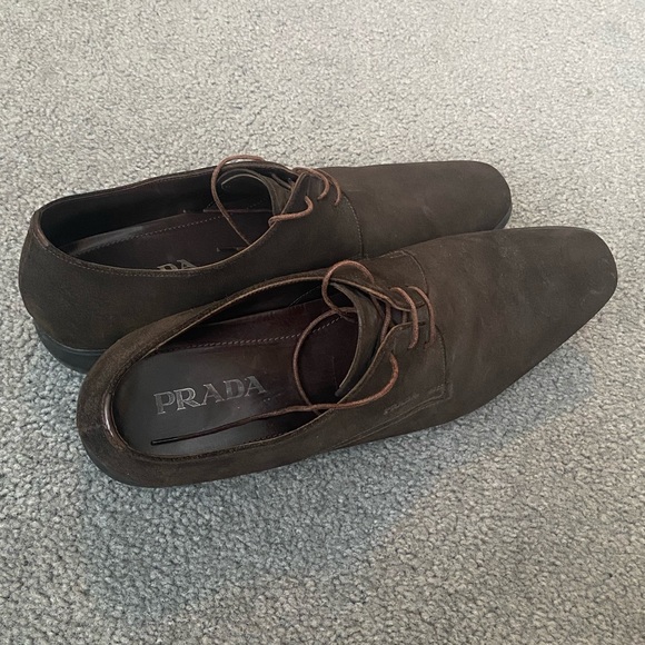 Prada Suede Derby Shoes - Picture 5 of 6